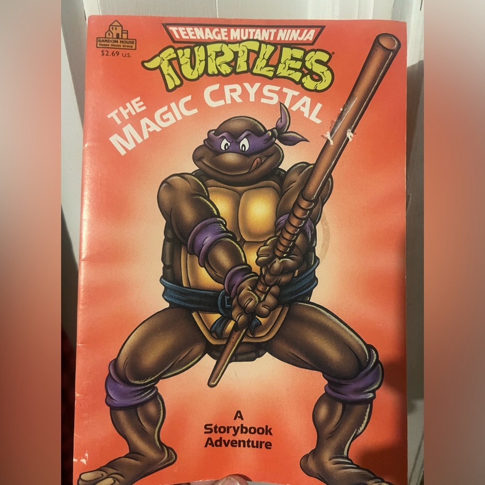 Vintage 1990 TMNT The Magic Crystal Teenage Mutant Ninja Turtles Storybook